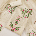 Embroidered Unstitched Dress Material